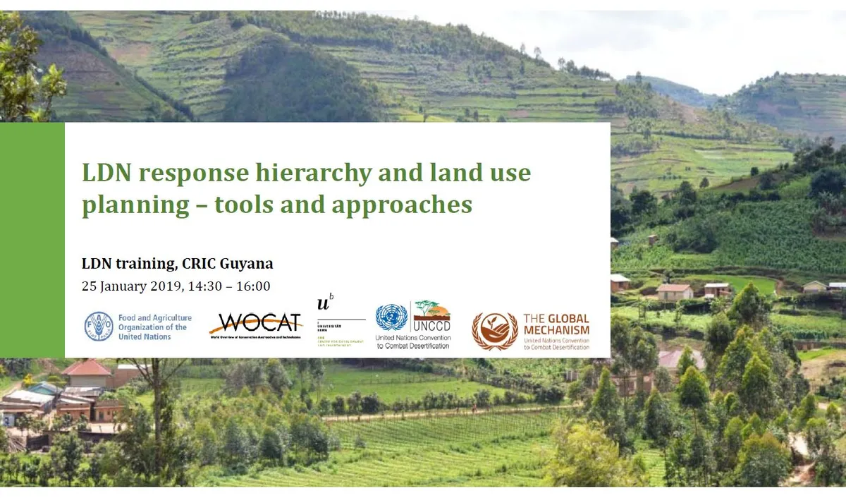 LDN Training UNCCD CRIC Guyana