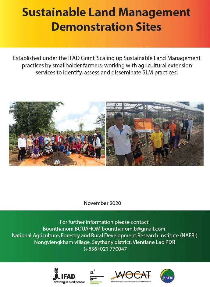 SLM Demonstration Sites Lao PDR