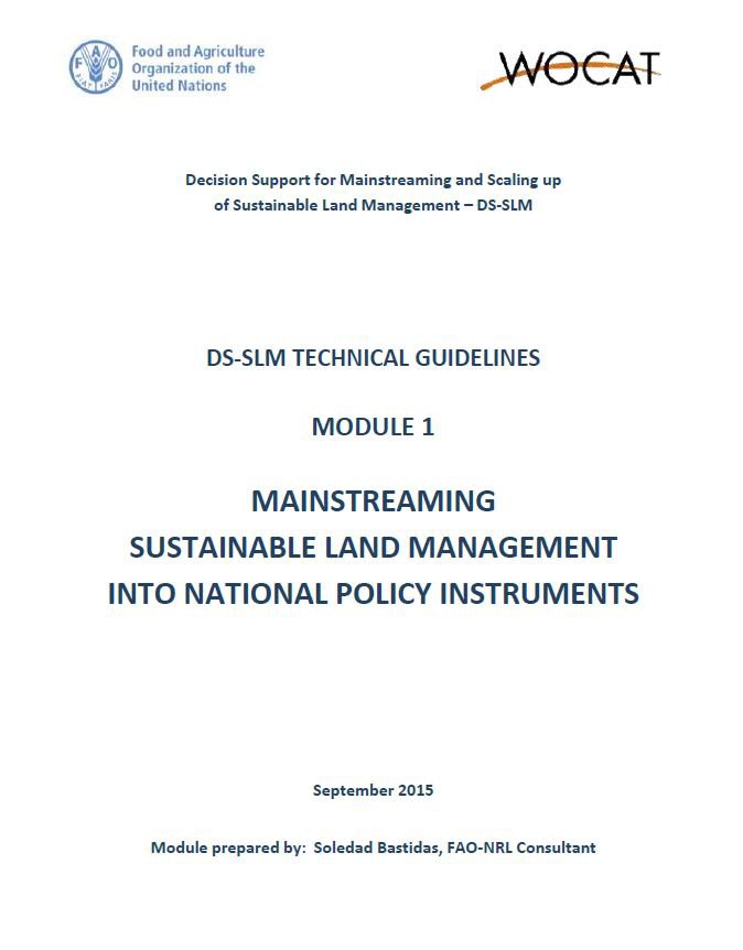 DS-SLM Technical Guidelines Module 1 Mainstreaming