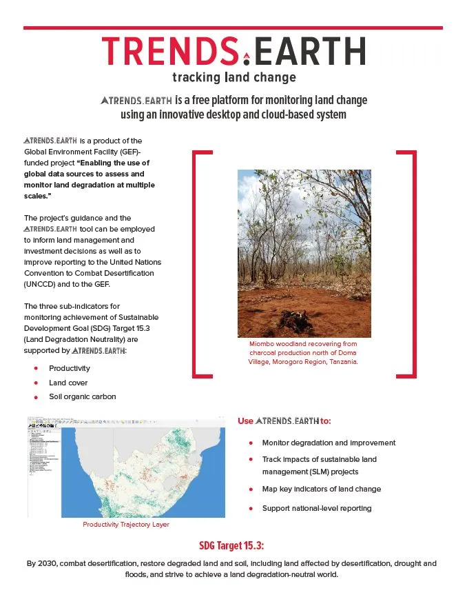 Trends.Earth Factsheet